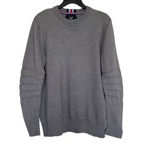 Messi Soccer Men’s Sz L Gray Sweater Ribbed Sleeves